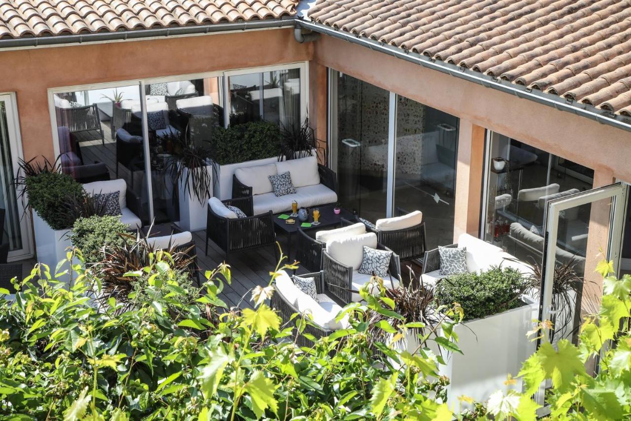 Le Carre D'Alethius Logis Hotel Restaurant Charmes-sur-Rhone Luaran gambar